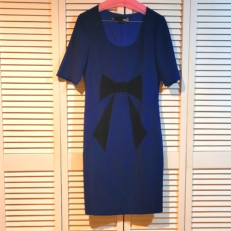 Love Moschino Blue Bodycon Dress